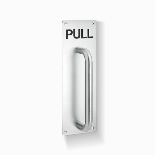 [PULL-PLATE] MOURIXA Stainless Steel Door Pull Plate with Handle, Home/Office/Warehouse/Public Places and Suitable of Wooden/Composite/Steel Door with Screws